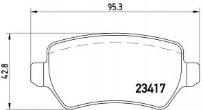 Brembo P 10 013 - Brzdové platničky -
