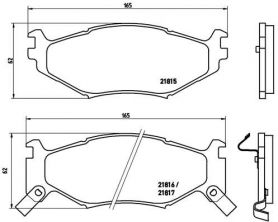 Brembo P 11 007 - Brzdové platničky -
