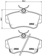 Brembo P 11 012 - Brzdové platničky -