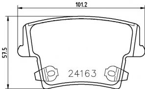 Brembo P 11 018 - Brzdové platničky -