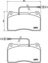 Brembo P 23 082 - Brzdové platničky -