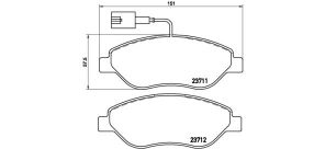 Brembo P 23 086 - Brzdové platničky -