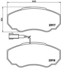 Brembo P 23 091 - Brzdové platničky -