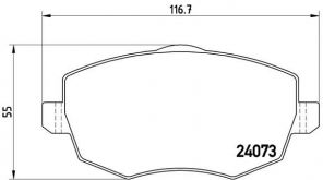 Brembo P 23 094 - Brzdové platničky -