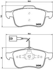 Brembo P 23 103 - Brzdové platničky -