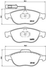 Brembo P 23 114 - Brzdové platničky -