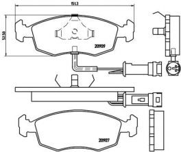 Brembo P 24 007 - Brzdové platničky -