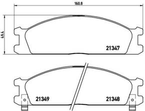 Brembo P 24 026 - Brzdové platničky -