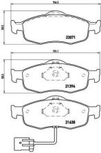 Brembo P 24 034 - Brzdové platničky -