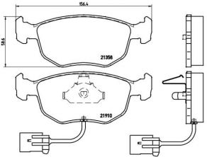 Brembo P 24 035 - Brzdové platničky -