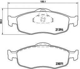 Brembo P 24 037 - Brzdové platničky -