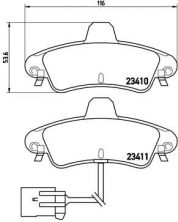 Brembo P 24 038 - Brzdové platničky -