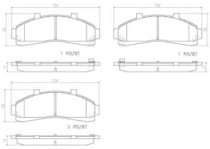 Brembo P 24 041 - Brzdové platničky -