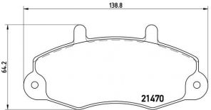 Brembo P 24 049 - Brzdové platničky -