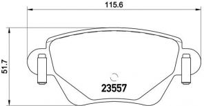 Brembo P 24 059 - Brzdové platničky -