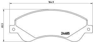 Brembo P 24 065 - Brzdové platničky -