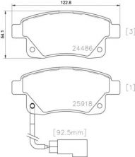 Brembo P 24 066 - Brzdové platničky -