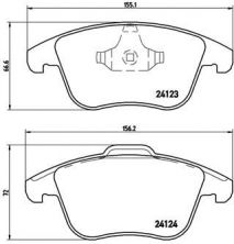 Brembo P 24 076 - Brzdové platničky -