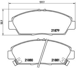 Brembo P 28 021 - Brzdové platničky -