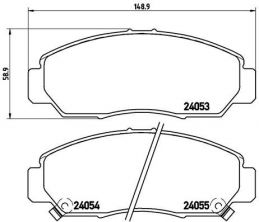 Brembo P 28 047 - Brzdové platničky -