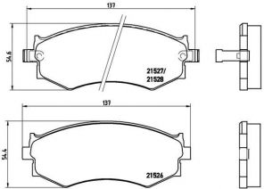 Brembo P 30 002 - Brzdové platničky -