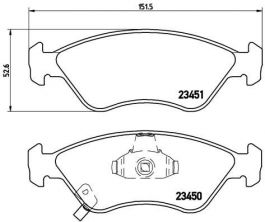 Brembo P 30 007 - Brzdové platničky -