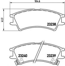 Brembo P 30 011 - Brzdové platničky -