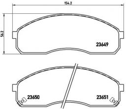 Brembo P 30 012 - Brzdové platničky -