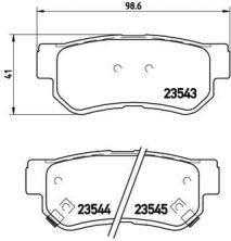 Brembo P 30 014 - Brzdové platničky -