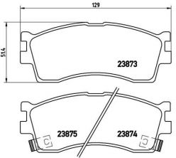 Brembo P 30 016 - Brzdové platničky -