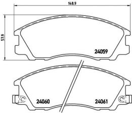 Brembo P 30 017 - Brzdové platničky -