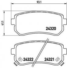 Brembo P 30 025 - Brzdové platničky -