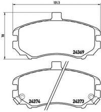 Brembo P 30 029 - Brzdové platničky -