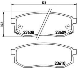 Brembo P 30 030 - Brzdové platničky -