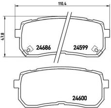 Brembo P 30 035 - Brzdové platničky -