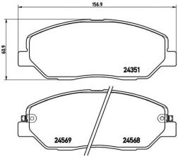 Brembo P 30 036 - Brzdové platničky -