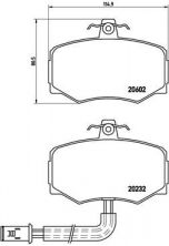 Brembo P 36 005 - Brzdové platničky -