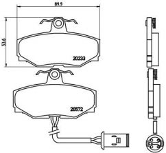 Brembo P 36 006 - Brzdové platničky -