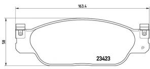 Brembo P 36 012 - Brzdové platničky -