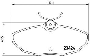 Brembo P 36 013 - Brzdové platničky -