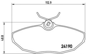 Brembo P 36 015 - Brzdové platničky -