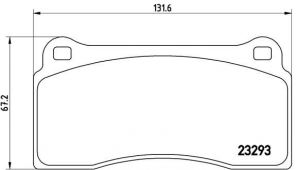 Brembo P 36 018 - Brzdové platničky -