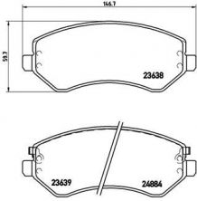 Brembo P 37 007 - Brzdové platničky -