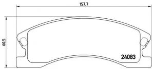 Brembo P 37 008 - Brzdové platničky -