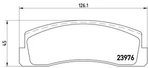 Brembo P 41 005 - Brzdové platničky -