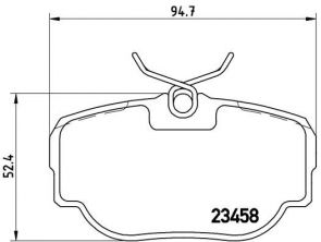 Brembo P 44 009 - Brzdové platničky -