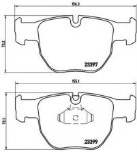 Brembo P 44 012 - Brzdové platničky -