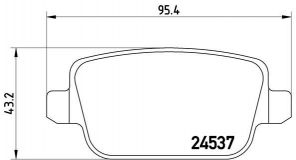 Brembo P 44 016 - Brzdové platničky -
