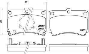 Brembo P 49 007 - Brzdové platničky -