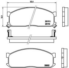 Brembo P 49 010 - Brzdové platničky -